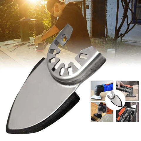 Finger Sanding Sheets Kit for Oscillating Multitools with triangular sand disc for detail finishing and polishing.
