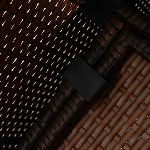 Heavy duty outdoor furniture clips for wicker rattan sectional sofa connectors visible under the surface.