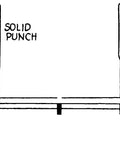 Diagram showing solid and pin punches, part of the Five Piece Punch And Chisel Set With Vinyl Pouch for metalworking projects.