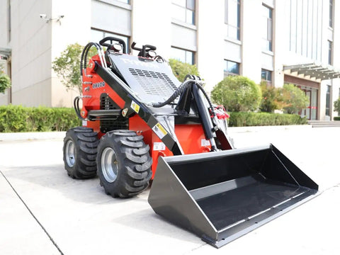 Compact Mini Skid Steer Loader With Wide Bucket Workhorse For Gardens Farms Parks Roads And Small Jobs 1800 Lb Capacity