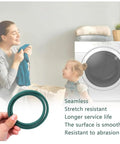 Woman and child near laundry with Easy Fit Portable Dryer Blower Belt Replacement For PAN40SF 60SF And SYD40E 60E High Quality Belt.