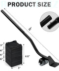Heavy Duty 29 Inch Furniture Lifter Tool With Lengthening Metal Rods And Stackable Raise Blocks showcasing size and details.