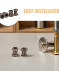 Solid Zinc Alloy 8 Pack Lamp Threaded Tube Adapters Fit 1cm Pipes Perfect For Wall Sconce Chandelier Upgrades With Heatresistant Build And Easy Install Jobs in gold