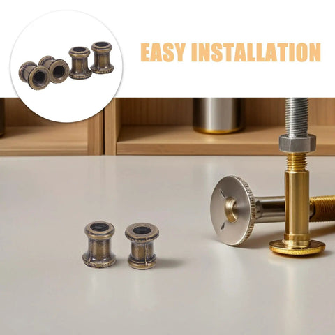 Solid Zinc Alloy 8 Pack Lamp Threaded Tube Adapters Fit 1cm Pipes Perfect For Wall Sconce Chandelier Upgrades With Heatresistant Build And Easy Install Jobs in gold