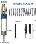 20Pcs Quick Change Drill Bit Set With Swivel Head Driver And Flip Drive, HSS High Speed Steel Bits, durable alloy steel construction