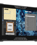 Built Like A Tank 10.1 Inch Rugged Tablet With Intel Core I7 And VPro Tech Featuring 16 GB RAM And 1 TB Storage displaying inventory and maps.