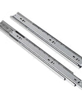 22 Inch Full Extension Drawer Slides Pair With 100 Pound Capacity Soft Close Ball Bearing Side Mount Rails For Heavy Duty Cabinets And Drawers Easy Install Hardware Included.