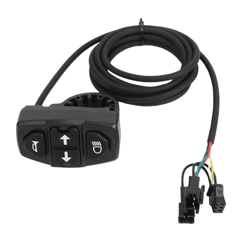 3 In 1 Electric Bike Handlebar Switch For E Bikes And Scooters Waterproof ABS Multi Function Headlight Horn And Left Right Turn Signal