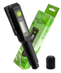 Heavy Duty Brake Fluid Tester Pen With Digital LCD Screen And Robust Metal Probe, black, measuring moisture levels.