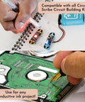 Conductive Ink Pen For DIY Circuits With Silver Ink, Non-Toxic And Easy To Use, writing on paper and circuit board surfaces