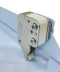 Close-up of hinge mechanism for No Sweat Push To Open Metal Access Panel 6 X 6 Inches, durable galvanized steel construction.