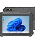 Knucklebuster Proof Rugged 7 Inch Industrial Tablet With Windows 11 Pro Intel N100 Chip 8G Ram 128G Drive IP67 Waterproof Display front and back view