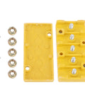 Heat Resistant 5 Pole E Bike Motor Controller Junction Box With Insulated Wire Organizer shown disassembled with bolts and nuts