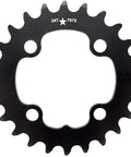 64mm BCD 22T 4 Bolt SharkTooth Pro Mountain Chainring For MTB Made In USA CNC Machined Aluminum with alternating tooth profile