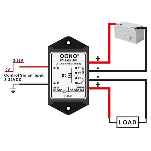 Dope High Current Isolated Solid State Relay Module 10 Amp SSR Board With DC 3-32V Input And DC 5-30V Output for projects