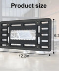 Universal Front License Plate Bracket For SUV And Truck, Stainless Steel Frame with Heavy Duty Plastic, Product Size 12.2x6.3 inches