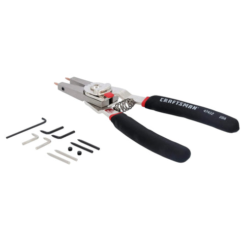 Retaining Ring Pliers With Color Coded Interchangeable Tips And Hex Key In Handy Pouch Built Tough Cushion Grips