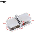 4 Pack Double Sided Glass Door Clamp Hinges 5mm To 8mm Fits Heavy Duty Shower Doors With 180 Degree Swing Premium Stainless Steel Construction Rock Solid Durable Glass Door Hardware For Smooth Quiet Operation, stainless steel hinge with 24mm and 27mm measurements