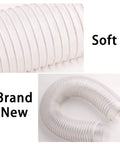 Heavy Duty 1 Meter Dust Collection Hose For Woodworking Gear And Shop Vac Tanks Flexes Like A Dream Resists Kinking Corrugated PVC Tubing held in a U-shape.