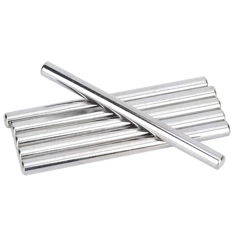 Beefy 303/304 Stainless Grounded D-Axle 80mm Shaft, 6-Pack for Industrial Robots, Wheels and Gears, High-Strength D-Profile