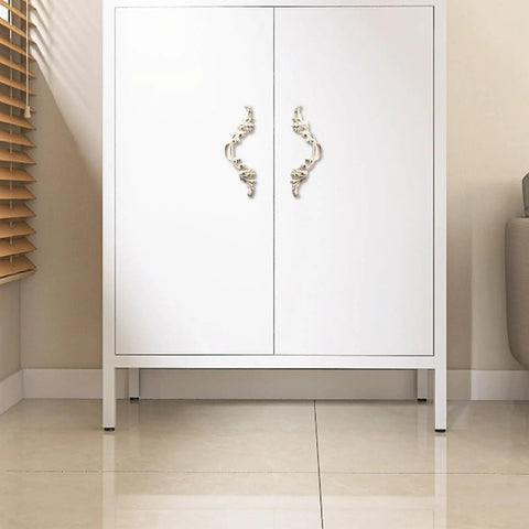 Vintage Zinc Alloy Cabinet Door Handle With Yellow Bronze Finish, Comfortable Grip for cabinets, classic antique style