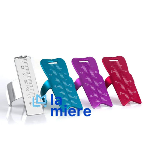 Pro Grade Endo Measuring Ring Aluminum Ruler For Dental Root Canal Length, Adjustable, Precise Endodontic File Measurement Tool, Green Color, Durable Non Toxic Alloy For Dental Pros. four ring rulers in 0-30 mm, aluminum alloy, various colors
