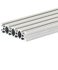Aluminum T Slot Profile for CNC 3D Printer Frame European Standard Anodized Finish 2020 2040 2060 2080 Series, 250mm Length, Beefy Built To Last Durable Builder Rail for Custom Projects. Aluminum T-slot profile, 250mm, anodized finish
