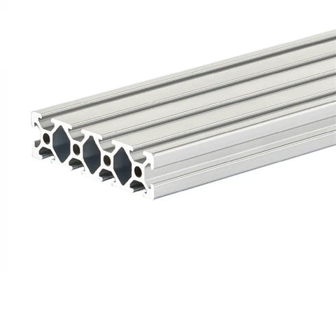 Aluminum T Slot Profile for CNC 3D Printer Frame European Standard Anodized Finish 2020 2040 2060 2080 Series, 250mm Length, Beefy Built To Last Durable Builder Rail for Custom Projects. Aluminum T-slot profile, 250mm, anodized finish