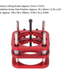 Rock Solid Router Base With Aluminum Alloy Frame And Stainless Steel 4 Jaw Clamping System Lifting Router Table Base With 51mm Stroke For Woodworking Trimming And Carving Machines Precision Easy Setup, 100x90mm