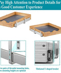 Smooth Riding One Tier Wood Pull Out Drawers For Base Cabinet Organization Kitchen Pantry Bathroom Storage With Slick Slide Runners Easy Install showing details and assembly options.
