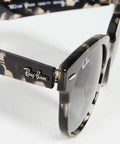 Orion Square Sunglasses Unisex Grey Havana Frames With Grey Gradient Lenses 52mm 100 Percent UV Protection close-up side view