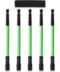 Magnetic 150 Mm 1/4 Inch Nut Driver Set For Impact Drills With SAE 1/4 Hex Bits, Chrome Vanadium Steel, Quick Change Chuck, 5 pieces front view
