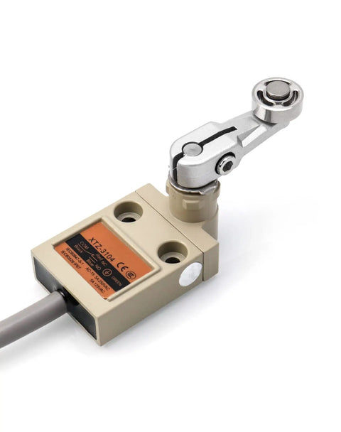 Heavy Duty Waterproof TZ 3104 Roller Lever Limit Switch with aluminum shell, detailed view showing momentary action lever mechanism
