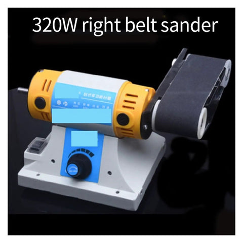 Badass Robust Desktop Belt Sander And Engraver 50 X 350 Mm Table Grinder For Woodworking Metal Jade Polishing 750W Copper Motor Drill Chuck Holder With Vibration Dampening Base
