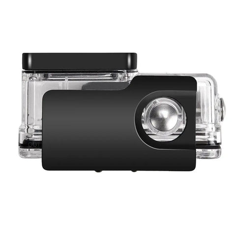Side view of Hero 7 Black Waterproof Housing Case with 45m depth rating and bracket, clear protective shell for Hero 6 and 5