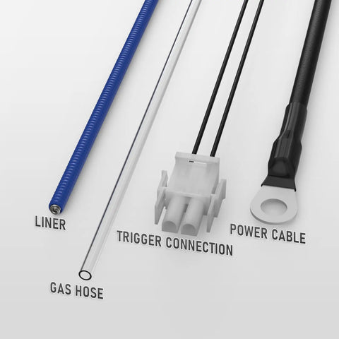 Components of 8 Ft Replacement MIG Welding Gun 100A Torch Stinger Pro Grade For Chicago Electric Welder Longer Than OEM