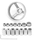 Heavy Duty Woodworking Locator Set for Precise Vertical Drilling and Molding Steel Forged Jigs with Strong Clamps 16 Piece Kit