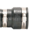 2 X 1-1/2 Inch Flexible Coupling With Stainless Steel Clamps For Home Plumbing And Sewer Lines, Easy Install Rubber Sleeve, Durable DIY Piping Connection black rubber coupling with metal clamps
