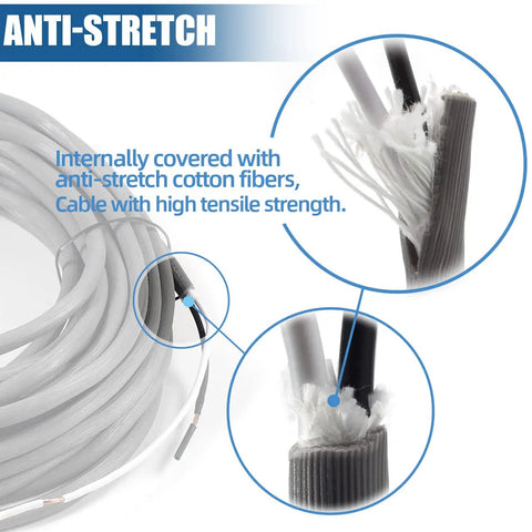 Power Cord Replacement For Navigator Lift-Away Pro And Rotator Series Vacuum Cleaners, showing internal anti-stretch fibers