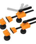 Heavy Duty Bench Dog Clamps For Three Quarter Inch Holes With Quick Release And 176 Pound Clamping Force 2 Pack shown side view