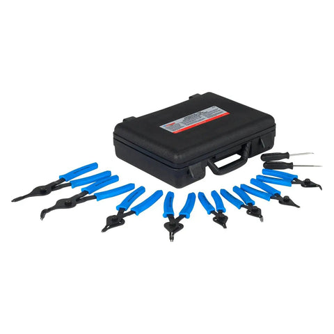 Stinger Internal and External Snap Ring Pliers Set 8 Piece Pro Grade Heavy Duty Fixed Tips Pliers With Thumbscrew Conversion