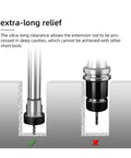 Upgrade Your Milling Game With This High Performance ER Extension Rod Tool Holder Bracket Collet in extra-long clearance for deep cavities.