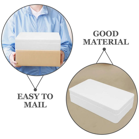 10 Pack High Density Foam Mailing Boxes For Tempered Glass Film And Phone Shell Packaging shown for durability and ease of mailing.