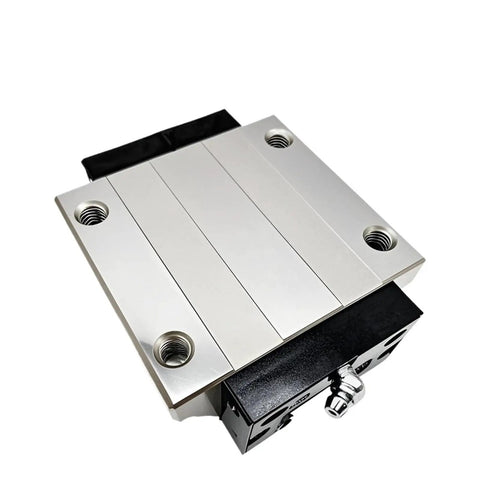 Top view of Beefed Up Heavy Duty Linear Guide Block Kit For SHS65C SHS65LC With 2000mm Rail showing mounting holes and metal surface