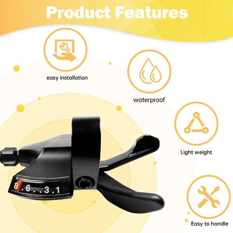 8 Speed Right Thumb Gear Shifter SL M315 For Mountain Road And Commuter Bikes With Visual Window and Features
