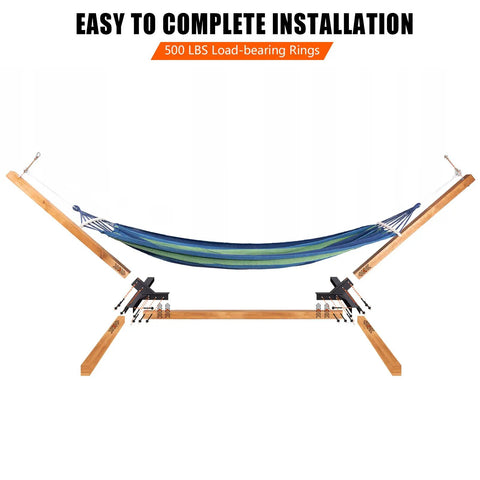 Heavy Duty Hammock Stand Kit With DIY Brackets For 4x4 Lumber, 14GA Steel, 500 Lbs Capacity, Powder Coated Finish, 1 Pair, Wood Posts Not Included, Outdoor Ready And Weatherproof For Your Yard