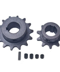 Sprockets from Galvanized Jackshaft Kit For Go Karts And Mini Bikes Three Quarters Inch By Ten Inch Fits 40 41 420 Chains