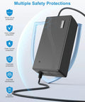 Heavy Duty Rock Solid AC To DC Converter 110V To 12V 30Amp 360Watt with safety protections and power cord.