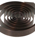 Coiled spring component from 4 Piece Mechanical Clock Main Spring Repair Kit For Wind Up Alarm Clocks Replacement Parts And DIY Timepiece Restoration Fits Vintage Movements High Precision Main Spring For Home Maintenance