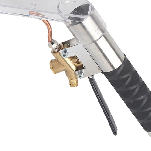 Close-up of stainless steel hand tool from Beast Heavy Duty Upholstery Extractor For Carpet And Sofa With Wand Wet Dry Vacuum Cleaner